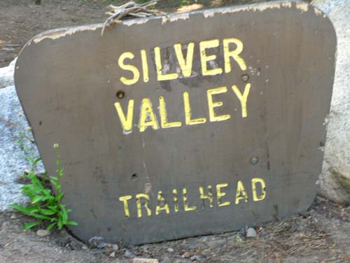 Silver Valley Trailhead the Tahoe to Yosemite Trail passes through on the East side of Lake Alpine